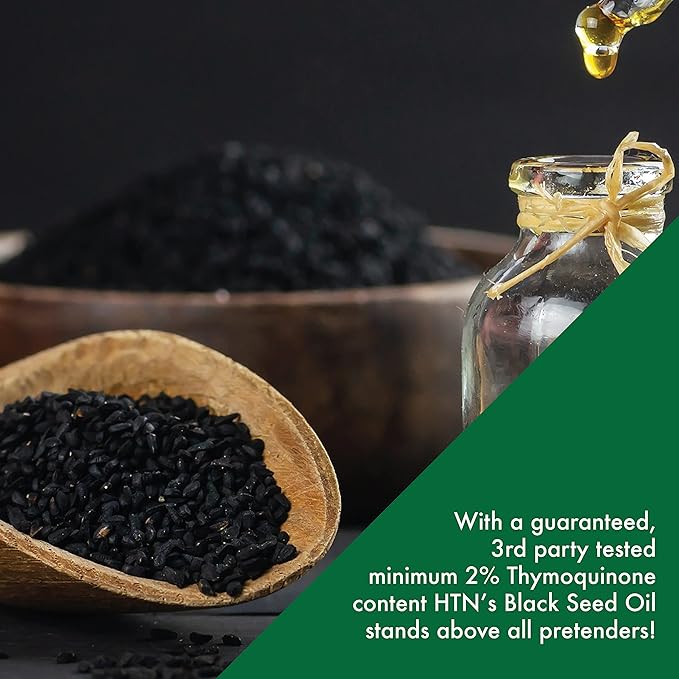 Health Thru Nutrition Black Seed Oil 500mg (Pack of 3X 360 Softgels) | High Potency 2% Thymoquinone | 3rd Party Tested | Pure Cold Pressed | Organically Gown | Non-GMO, Gluten Free, Soy Free