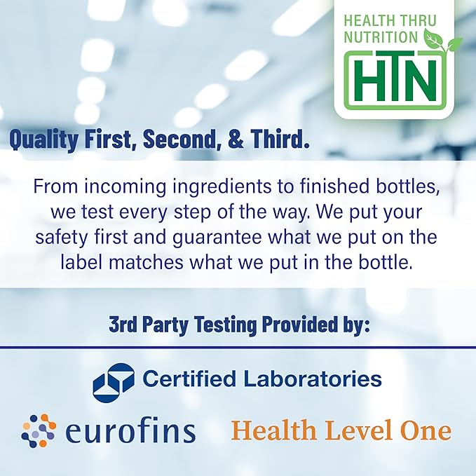Health Thru Nutrition Ubiquinol 100mg as Kaneka QH Reduced CoQ-10 | Stabilized-3rd Party Tested | Enhanced Bioavailability | Cardiovascular & Mitochondria Function Support | (Pack of 3 60ct Bottles)