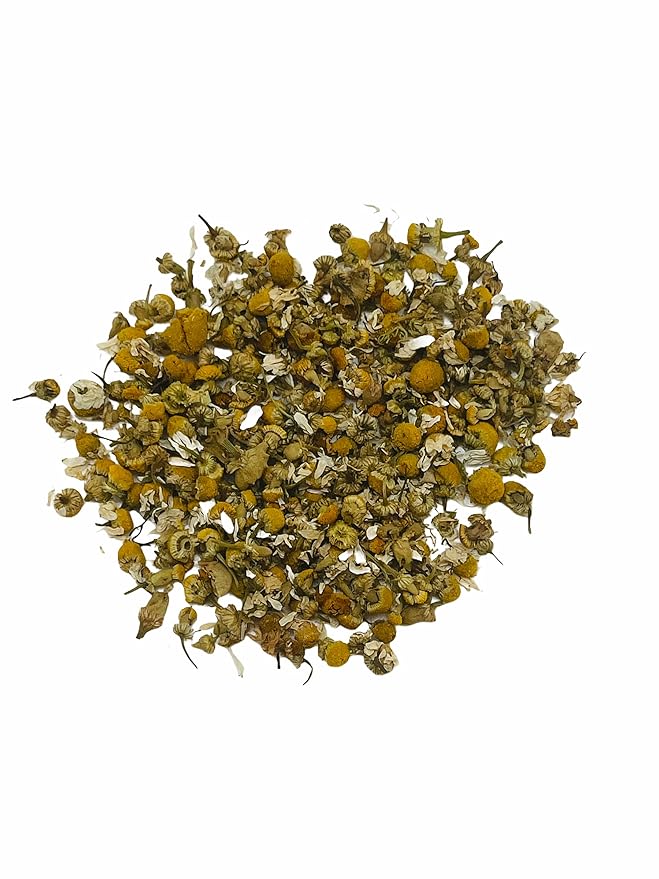Chamomile Whole Flower, Loose Leaf, Tea Leaves, 4 oz, Chamomile Tea, Chamomile Flowers Herbal Tea, Resealable Bag, Flor De Manzanilla, Product From Egypt, Packaged in the USA