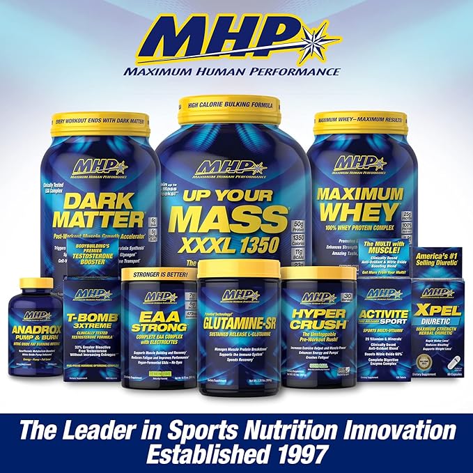 Maximum Human Performance Probolic-SR Sustained Release Protein Powder, 24g Protein, BCAAs, Glutamine, Arginine, Pre-Workout, Post-Workout, Nighttime Protein, 2lbs, 26 Servings, Cookies & Cream