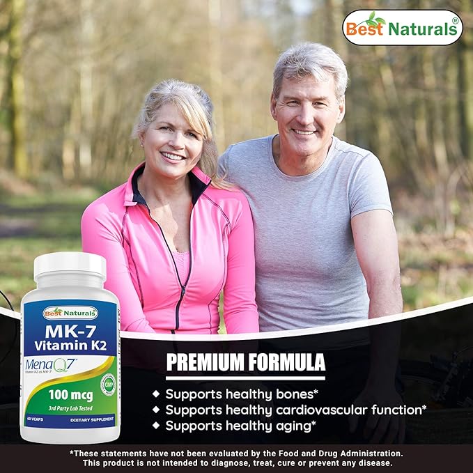Best Naturals MK-7 100 mcg & Quercetin with Bromelain