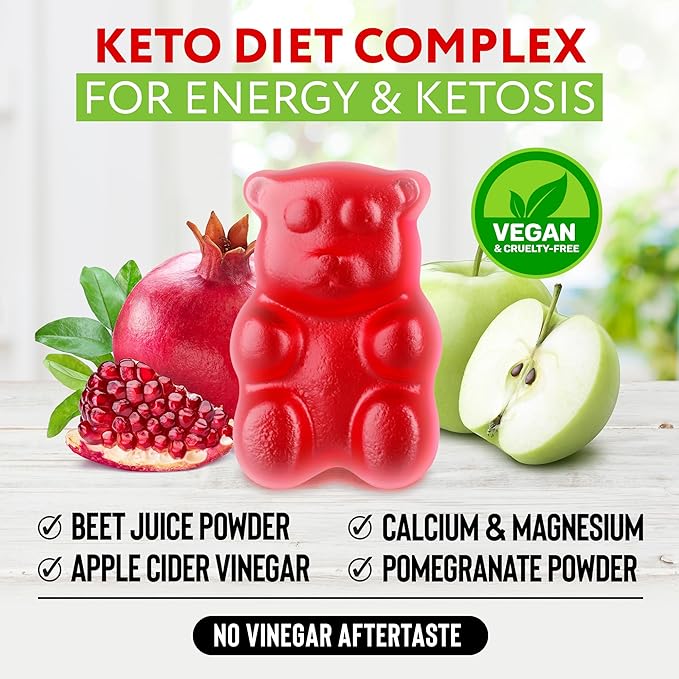 Keto ACV Gummies for Weight Loss & Detox - ACV Keto Gummies 1500 mg - Vegan Apple Cider Vinegar Gummies for Ketosis, Metabolism & Energy - AC Keto Gummies - 60 Count