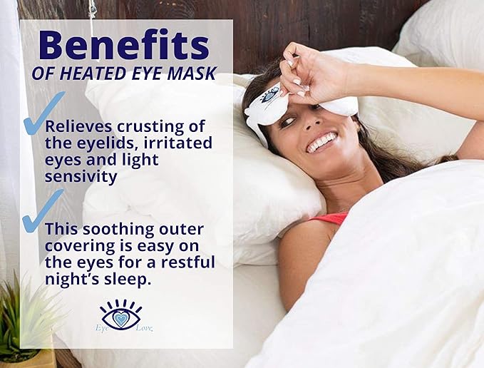 Triglyceride Omega 3 Fish Oil, Heated Eye Mask, Lid and Lash Cleanser Foaming Tea Tree Face Wash Bundle for Eye Health, Provides Relief for Irritated Eyes