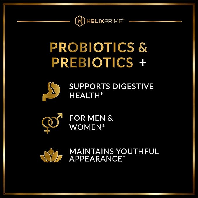 Probiotics and Prebiotics for Women or Men Probiotics 60BN CFU Lactobacillus Acidophilus Bifidobacterium Lactis Made in USA