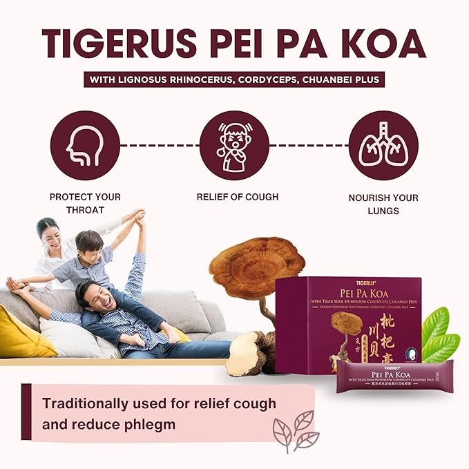 Pei Pa Koa 7.5Ml X 24 Sachets with Tiger Milk Mushroom & CORDYCEPS