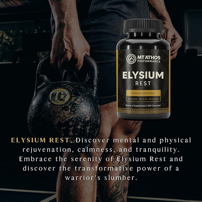 Elysium Rest | Supports Mental and Physical Rejuvenation, Calmness, and Tranquility | 30 Servings - 120 Capsules
