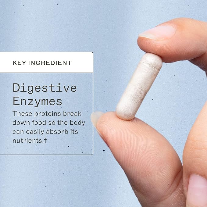 Amy Myers MD Digestive Enzymes for Digestion Aid - 19 Enzymes for Gut Health, Bloating & Stomach Issues - DPP-IV Protease Amylase Lipase Lactase Sucrase - Break Down Protein carb Sugar Fiber 120 Caps