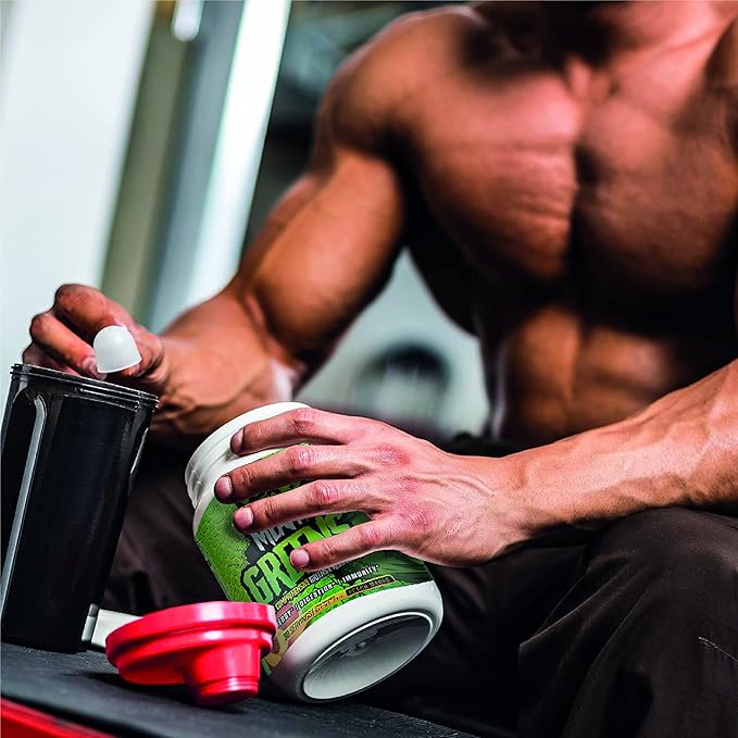 Mean Greens - Sports Greens + Reds Advanced Superfood Immunity and Gut Health | Cordyceps | Delicious Peach Mango Flavor - 30 Servings