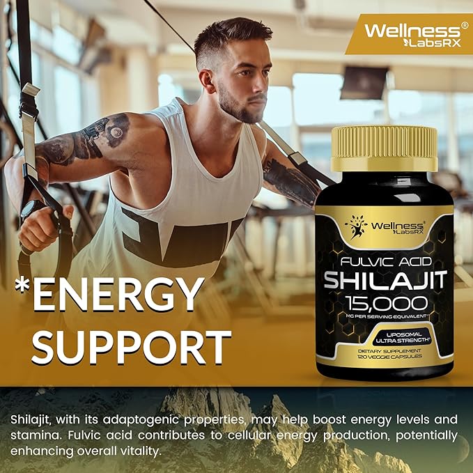 Himalayan Shilajit Capsules for Men 120 Count - 1500mg - Shilajit for Men, Pure Shilajeet for Women with Naturally Occuring Fulvic Acid - Shilajet Supplement for Enhanced Energy and Immune Support