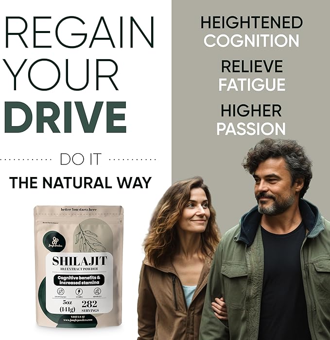 Shilajit Powder for Men 10:1 Extract 5 Ounce Bag 282 Servings Fulvic Acid Powder Extract, Immune Support Energy Supplement, Shilajit for Men Mineral Compound Raw Shilajit Extract Contains Maltodextrin