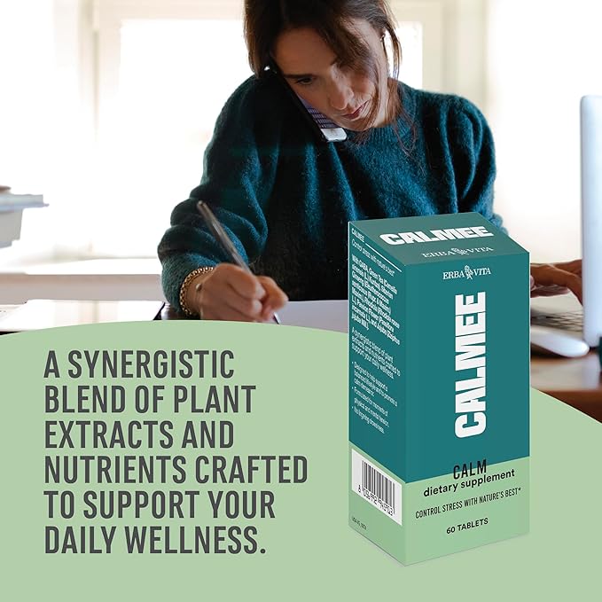 Calmee Unwind Dietary Supplement - Help Support a Balanced Lifestyle and to Promote a Calm demeanor, 60 Tablets