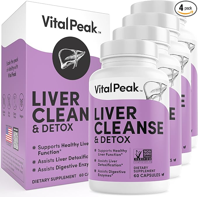 Liver Cleanse Detox & Repair - Liver Health Support Supplement - with Milk Thistle, Berberine, Beet Root Powder, Turmeric, Ginger, Dandelion Root, Artichoke, Grape Seed Extract & More - 240 Capsules