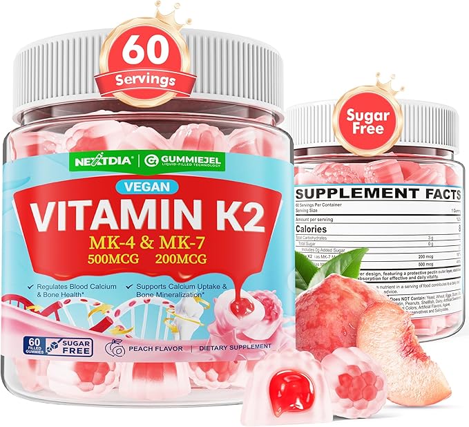 Bundle: Vitamin C + D3 + Zinc Gummies for Adults 50 + & Vitamin K2 Gummies