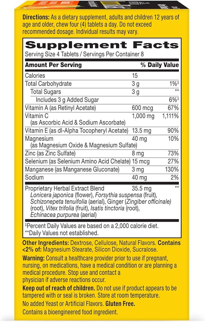 21st Century Immublast Chewable Tablets, Citrus 32 Count