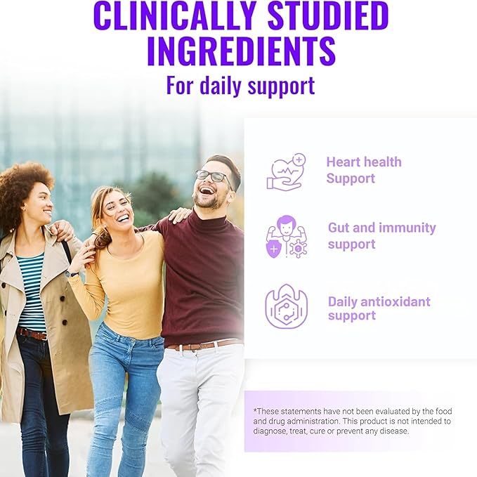 Resveratrol Supplement with Quercetin, Berberine, Grape Seed Extract & Polyphenol Blend for Skin Health, Immune Support & Antioxidant Boost