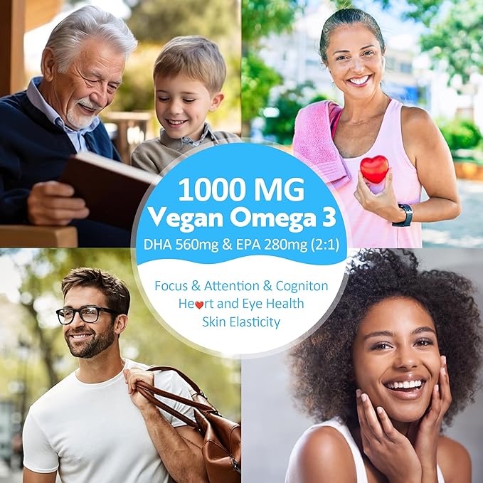Vegan Omega 3 Gummies Sugar Free + Berberine Supplement