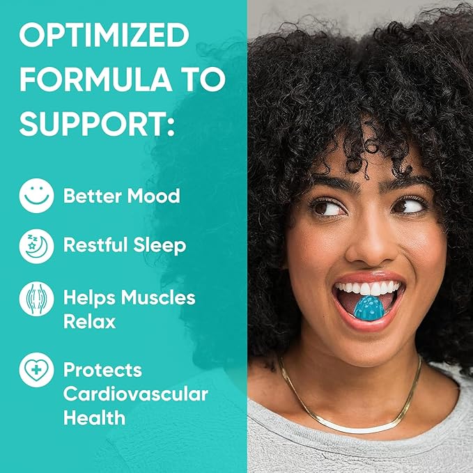 Venture Pal 60 Day Supply Magnesium Glycinate Gummies with Ashwagandha for Adults and Kids, L-Theanine, CoQ10, Sugar Free Magnesium Supplement 400mg for Calm Mood & Sleep, Gluten-Free & Vegan