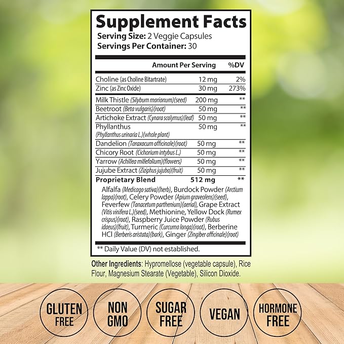 Liver Cleanse Detox & Repair – Milk Thistle Supplement for Liver Health – Liver Detox and Liver Support for Men and Women – Milk Thistle Liver Detox – Liver Pills – Non-GMO, Vegan, Made in USA