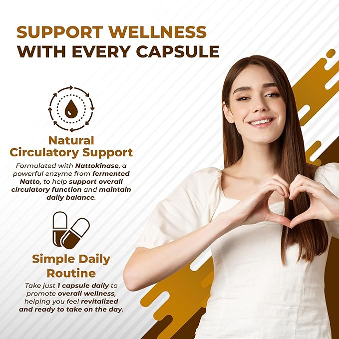 NATTOKINASE 11-in-1 Formula - with Red Yeast Rice Coenzyme Q-10 Quercetin, Milk Thistle, Resveratrol - Non-GMO, Gluten-Free, Soy-Free