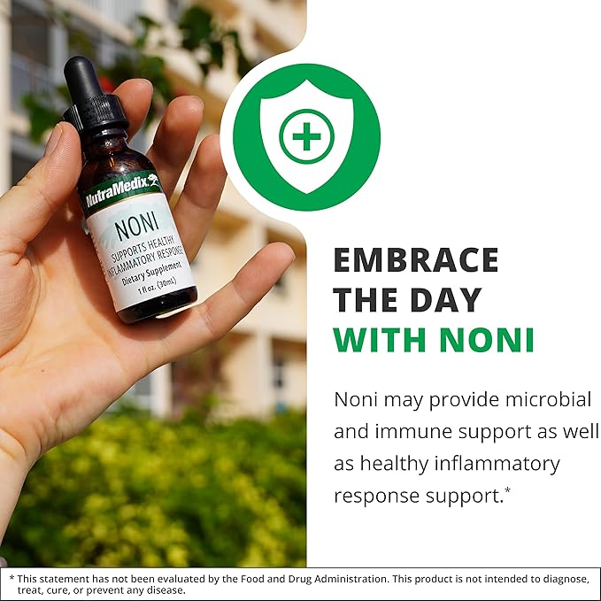 NutraMedix Noni Drops - Noni Fruit Extract for Immune Support & Promoting Healthy Antioxidant Activity & Overall Wellness (1oz)