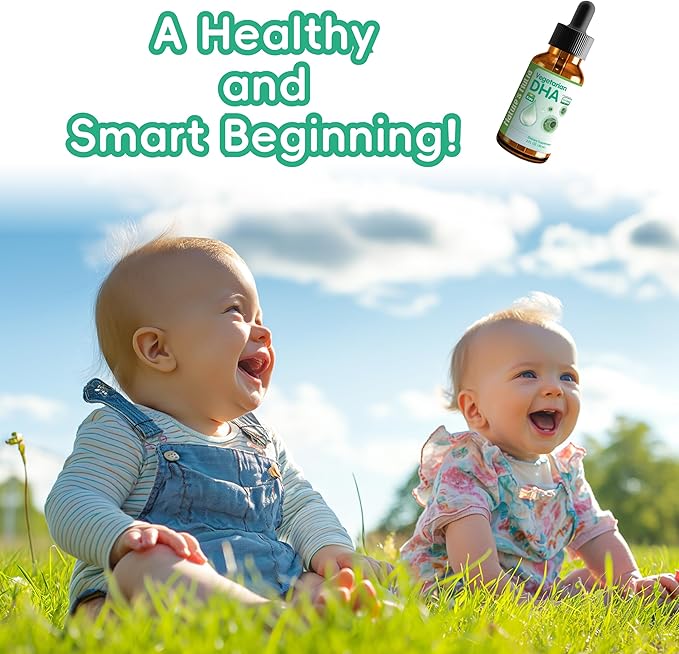 Nature's Nutra Vegetarian DHA, Premium Liquid DHA for Baby, Infant, Kids and Children, Non-GMO, DHA 100 mg, Pure Plant Source, 2 Fl Oz (60ml)
