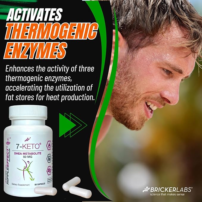 7-Keto DHEA Metabolite 50 mg Dietary Supplement for Weight Management, Safe and Effective Weight Management Support, 60 Capsules