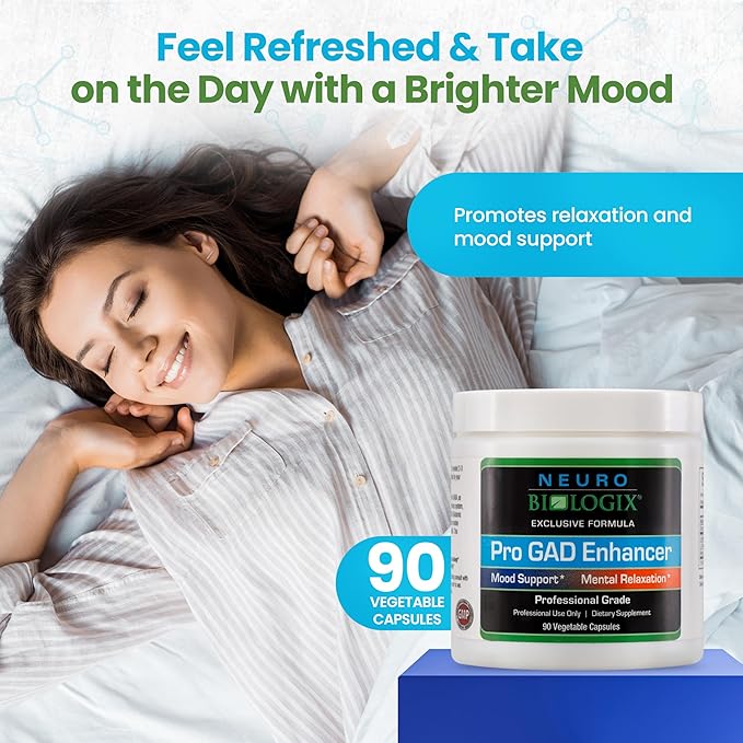 Pro GAD Enhancer 90 Capsules – Multi-Action GABA Supplement for Relaxation, Mood &, Nervous System – Contains 5 Key Ingredients, Including Magnesium, Zinc, L Theanine & Kava Kava