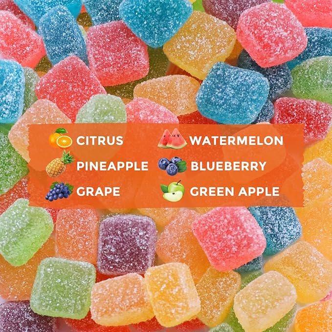Hemp Gummies for Deep Bedtime Support, Unwind - 6 Fruity Flavors Edibles for Adults - 4,500,000mg - 2 Pack - Made in USA