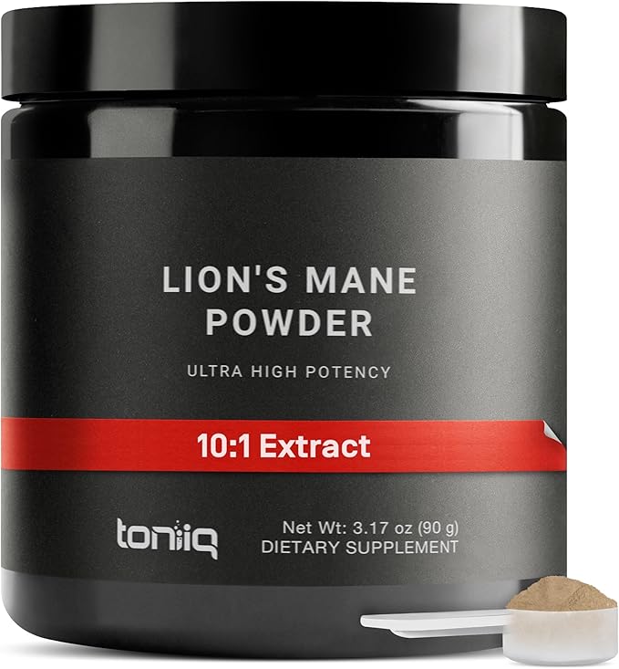Lion’s Mane Powder - Ultra High Potency 10:1 Extract with 30% Polysaccharides - Highly Concentrated - Third-Party Lab Tested - 90g
