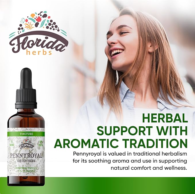 Pennyroyal Tincture, Organic Pennyroyal Extract (Mentha pulegium) Dried Herb, Non-GMO in Cold-Pressed Organic Vegetable Glycerin 2 oz, 670 mg