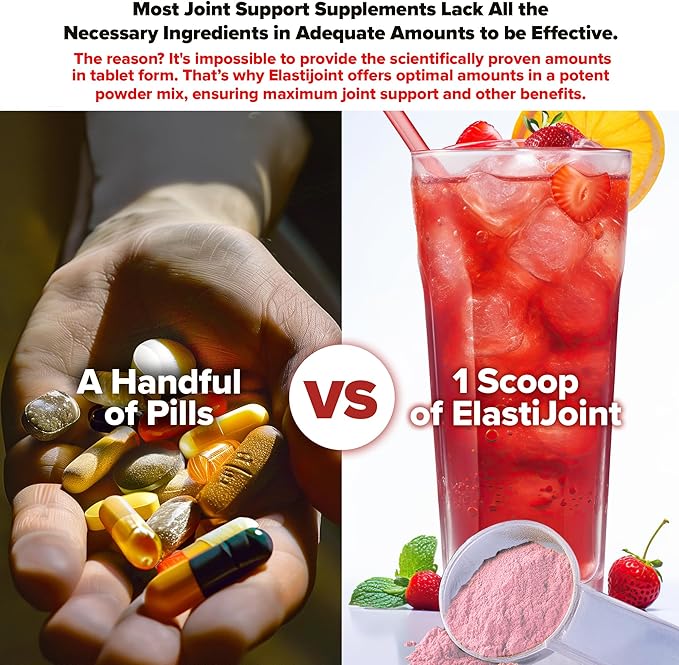Labrada Nutrition Elastijoint, Fruit Punch, Glucosamine Joint Support Supplement Powder for Men & Women, Health Supplement with MSM, Glucosamine Chondroitin MSM - Gluten-Free