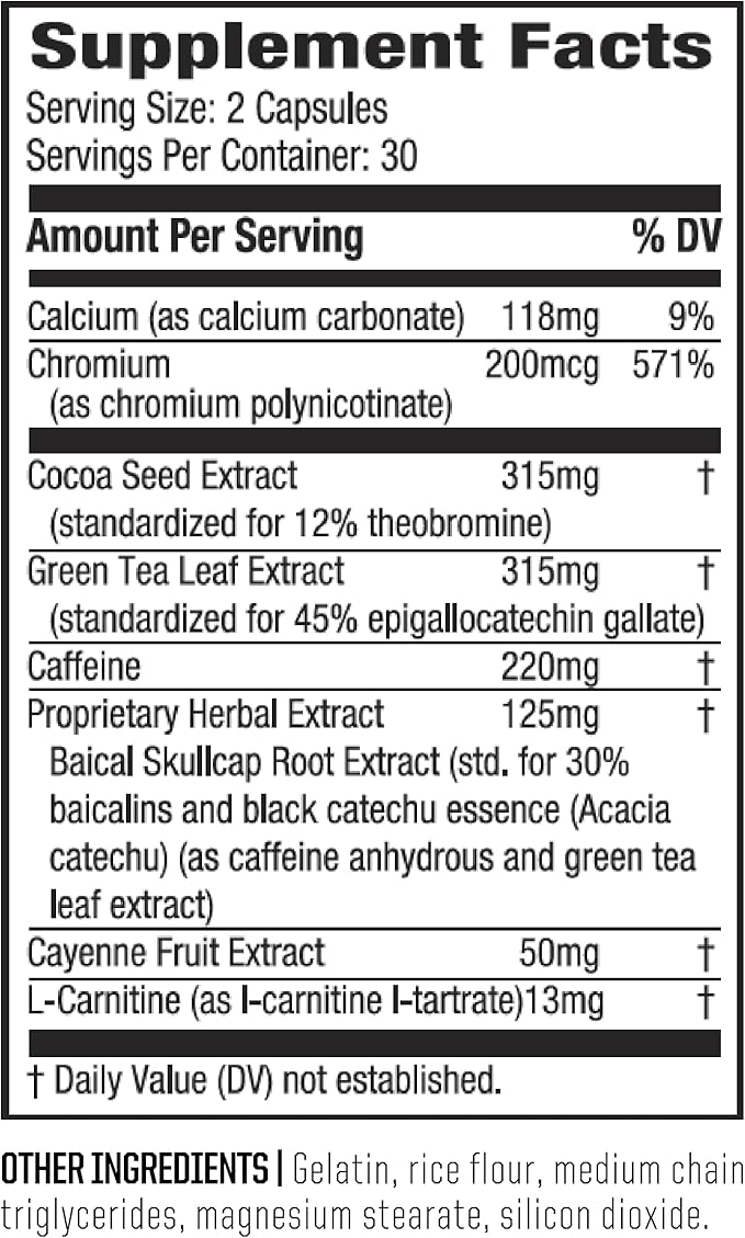 Twinlab Ripped Fuel Extreme - Energy Supplement to Support Weight Management & Muscle Health - 60 Capsules