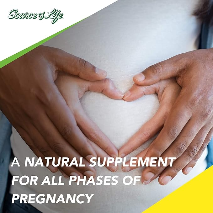 Natures Plus Source of Life Prenatal - 800 mcg Folate, 180 Vegetarian Tablets - All Natural Prenatal Vitamin & Minerals with Iron & Calcium - Optimal Health & Energy - Gluten-Free - 90 Servings