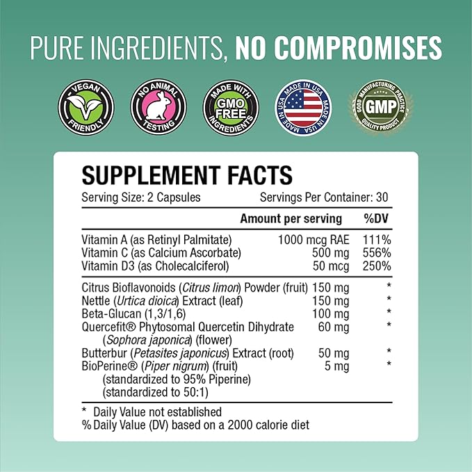 Approved Science® Respirasyl - Lung and Respiratory Support - with Quercefit, Vitamins A,C,D, BioPerine - 3 Month Supply - Made in The USA