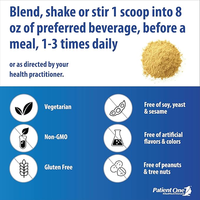 Patient One GastroOne | Powder Supplement to Support GI Lining and Gut and Digestive Health* | with Glutamine, DGL, Ginger, nAG and More | 6.35 oz
