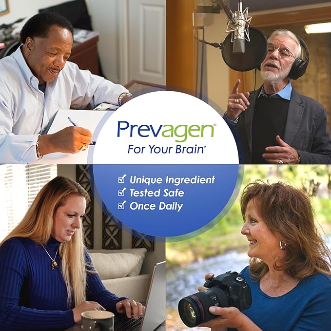 Prevagen Regular Strength 10mg, 30 Capsules with Apoaequorin & Vitamin D & Prevagen 7-Day Pill Minder