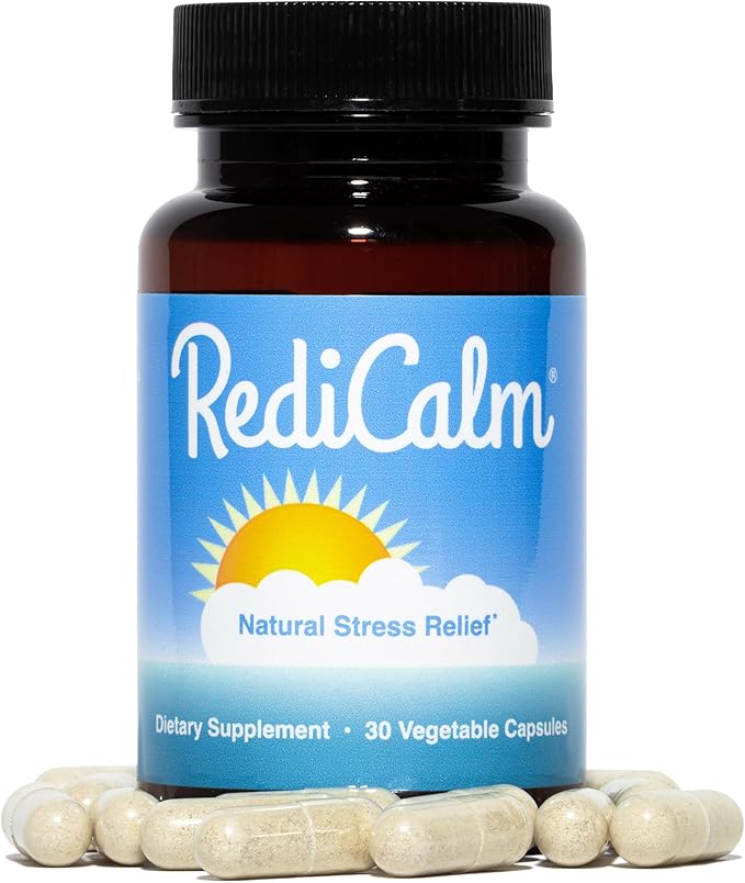 Natural Stress Relief Supplement - Non-GMO, Vegan, Gluten-Free