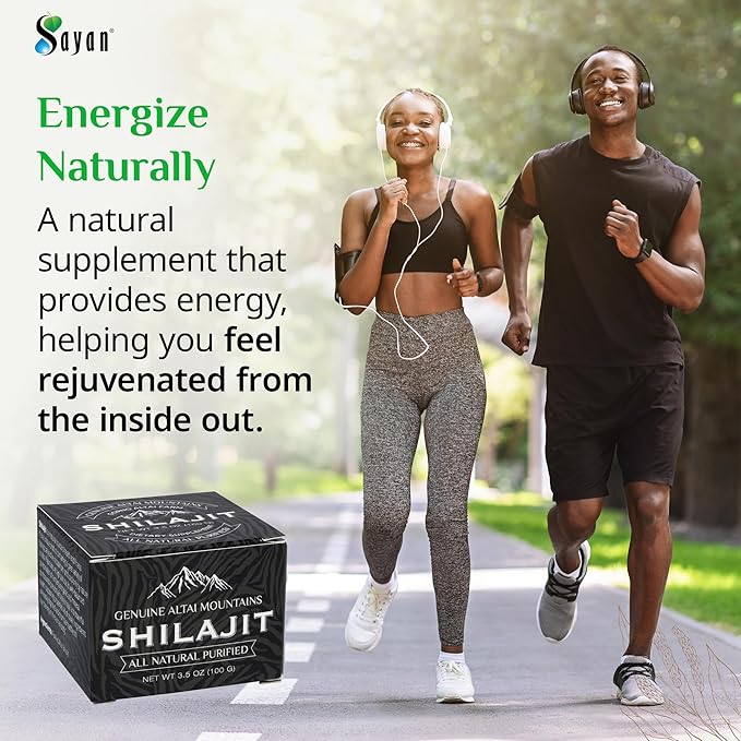 Sayan Pure Shilajit Resin 3.5oz/100g, 660 Servings - Potent Organic Fulvic Acid Supplement - Supports Immune System, Memory, Focus, and Provides Natural Energy, Detox - Vegan, Non-GMO