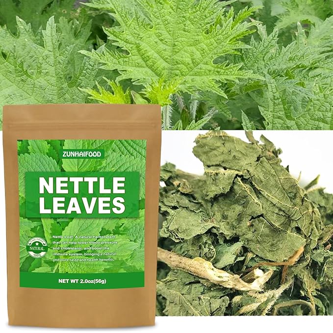 Premium Whole Nettle Leaves, Natural Nettle Leaf, 2.0 oz(56g), Pack of 1, 100% Pure, No Gmo, No Addtives