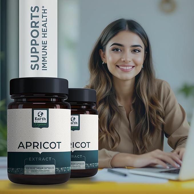 Apricot Extract, 1000 mg 120 Veggie Capsules (Vegan, Non-GMO) Herbal Supplements
