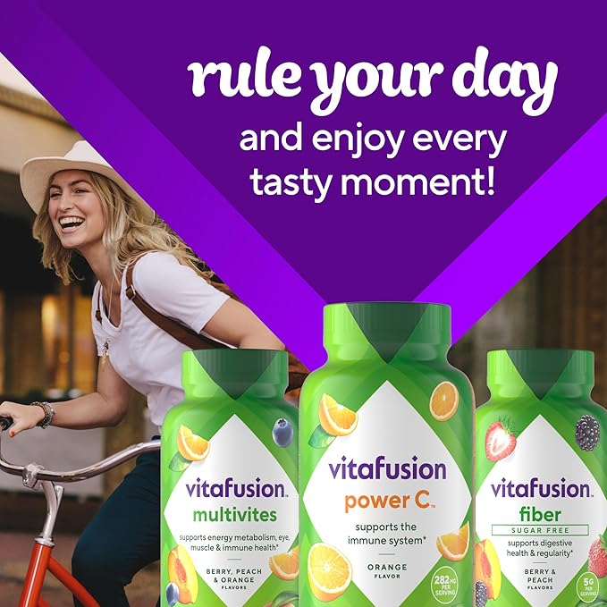 Vitafusion Power C Gummy Immune Support* with Vitamin C, Delicious Orange Flavor, 63ct (21 Day Supply)