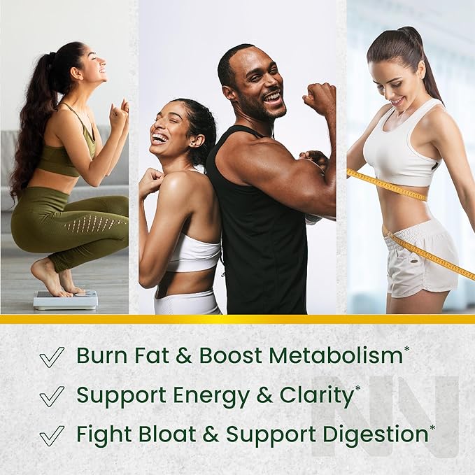 Nobi Nutrition Green Tea Fat Burner Gummies for Weight Loss | Metabolism Boost & Appetite Suppressant with Green Coffee Bean and Garcinia Cambogia | Pills to Burn Belly Fat for Women & Men
