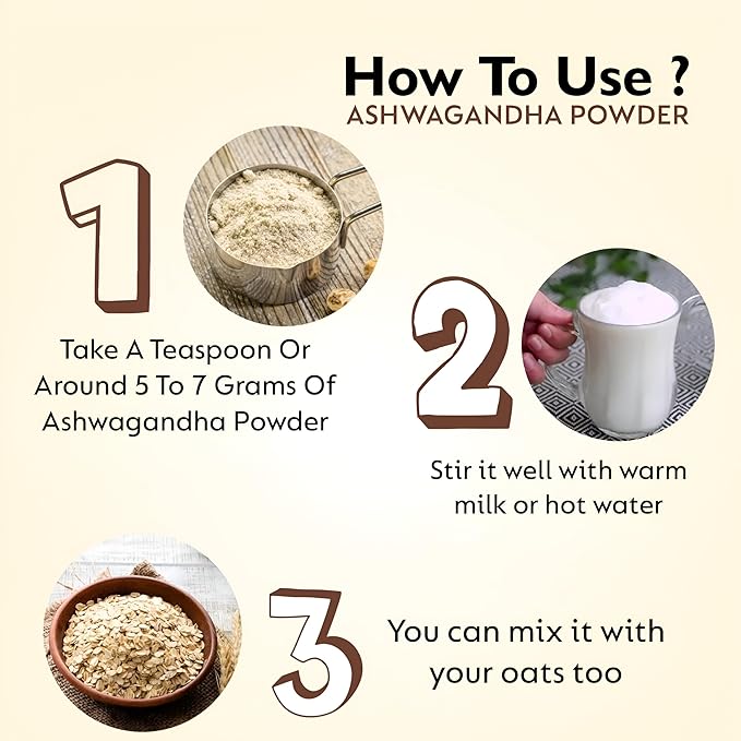 Ashwagandha Root Powder | Withania somnifera | Enhance Energy & Support Vitality (17.7 OZ | 500 gm)