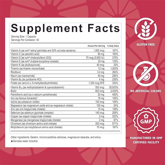 Celebrate Vitamins CelebrateONE 18, 18mg Iron - One A Day Bariatric Multivitamin, Essential Vitamins & Minerals - Gastric Bypass & Sleeve Gastrectomy Supplement (90 Capsules)