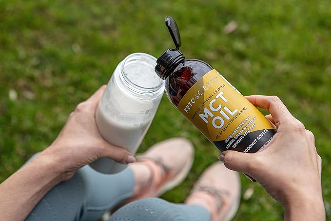 KETO SCIENCE Ketogenic MCT Oil, Dietary Supplement, Made from 100% Coconuts, Promotes Energy, Unflavored, 15 Fl Oz