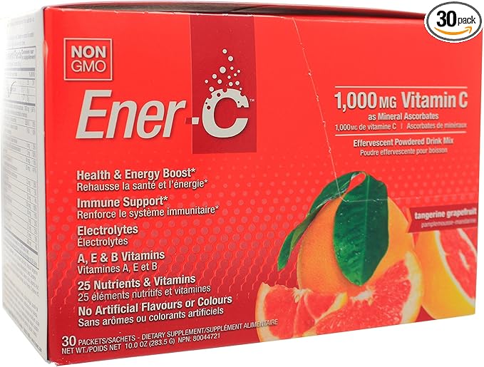 Ener-C Vitamin Drink Mix - Tangerine Grapefruit - 1000 mg - 30 Packets