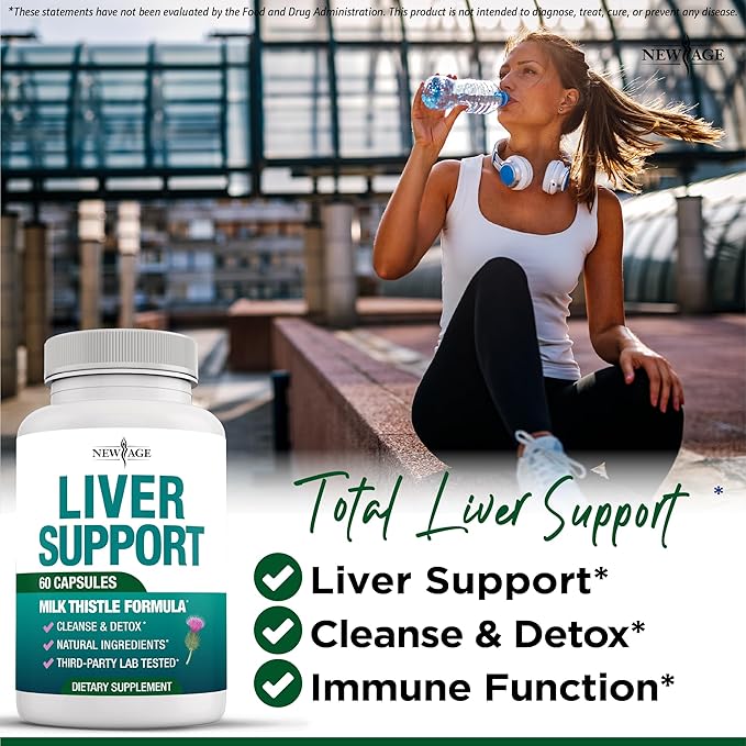 Liver Cleanse Detox & Repair - Milk Thistle Supplement - Liver Support with Choline, Artichoke Extract, Chicory & Dandelion Root Supplement - Milk Thistle Liver Detox & Liver Cleanse - 120 Count