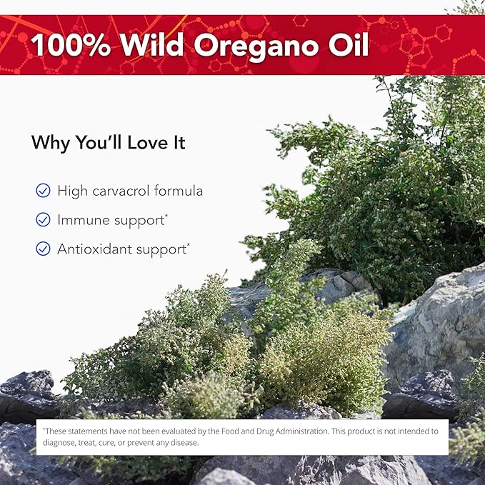 Physician's Strength OregaWild - 30 mL - 100% Wild Oregano Oil - 432 Servings