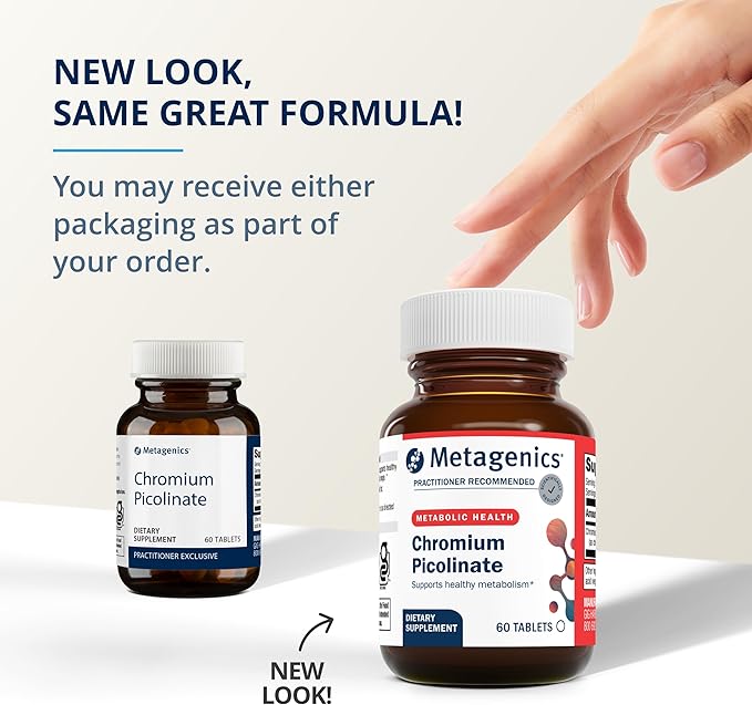 Metagenics Chromium Picolinate - Bioavailable Chromium for Metabolism Support* - Essential Trace Mineral - Non-GMO - Vegetarian - Gluten-Free - 60 Count